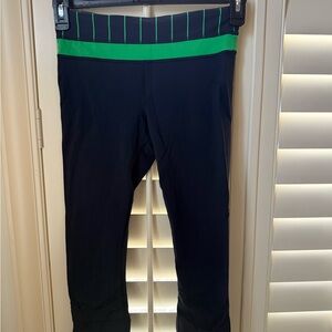 Black and Green Athletic Leggings